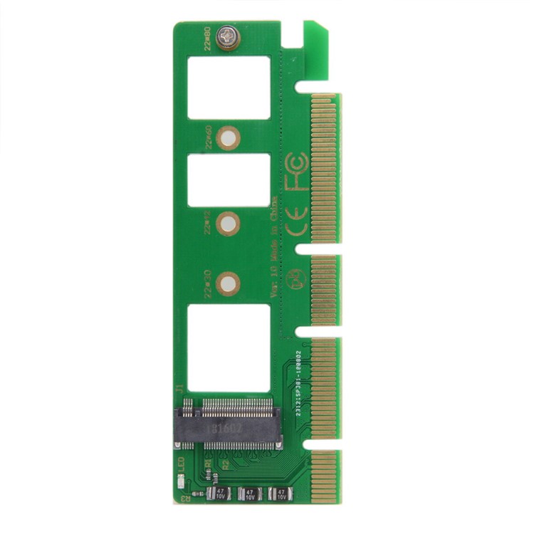 NGFF M-key NVME AHCI SSD to PCI-E 3.0 16x x4 Adapter for XP941 SM951 PM951 A110 m6e 960 EVO SSD-2