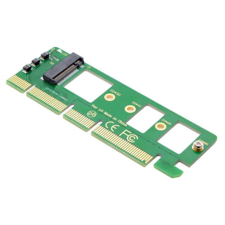 NGFF M-key NVME AHCI SSD to PCI-E 3.0 16x x4 Adapter for XP941 SM951 PM951 A110 m6e 960 EVO SSD-5