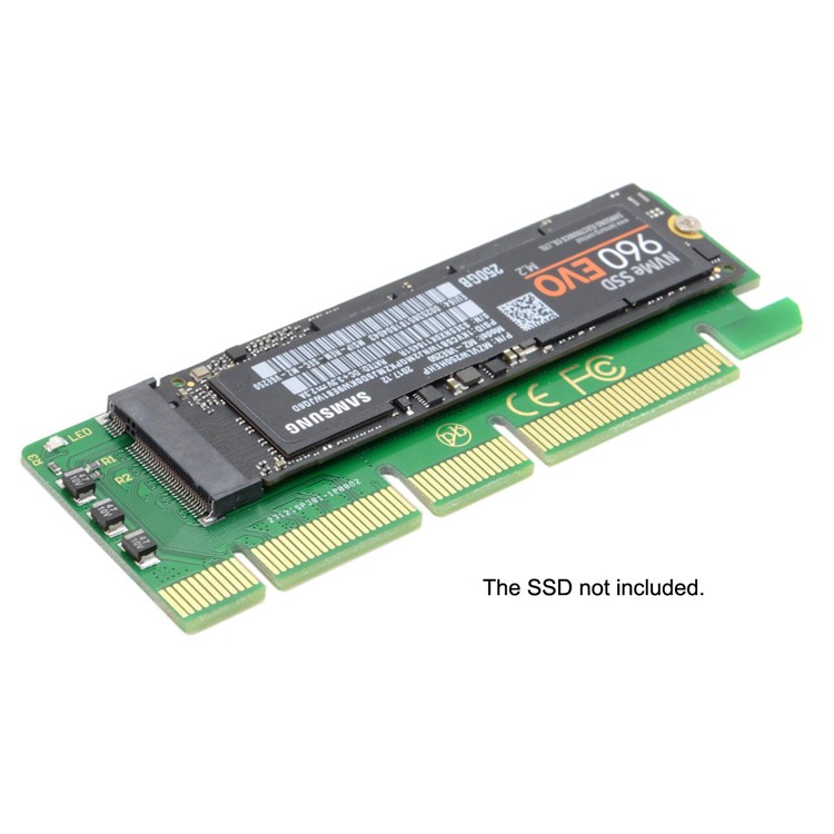 NGFF M-key NVME AHCI SSD to PCI-E 3.0 16x x4 Adapter for XP941 SM951 PM951 A110 m6e 960 EVO SSD-7