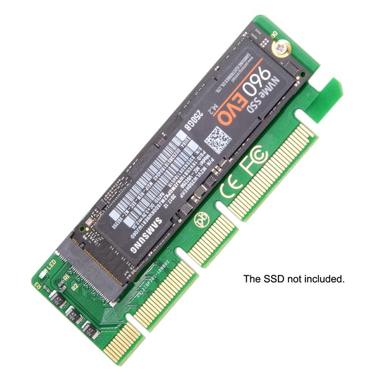 NGFF M-key NVME AHCI SSD to PCI-E 3.0 16x x4 Adapter for XP941 SM951 PM951 A110 m6e 960 EVO SSD-9