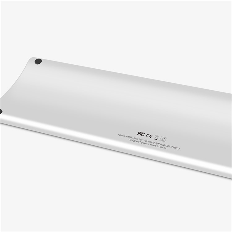 WIWU Apollo 11 in 1 USB Type-C Hub Multiple Ports Docking Station with USB3.0/HDMI/VGA/DP/RJ45/SD Card/3.5mm Jack - Silver-10