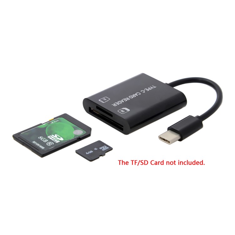 CY UC-090 USB 3.1 Type C USB-C to TF SD Micro-SD SDXC Card Reader Adapter-10