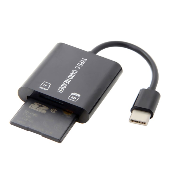 CY UC-090 USB 3.1 Type C USB-C to TF SD Micro-SD SDXC Card Reader Adapter-8