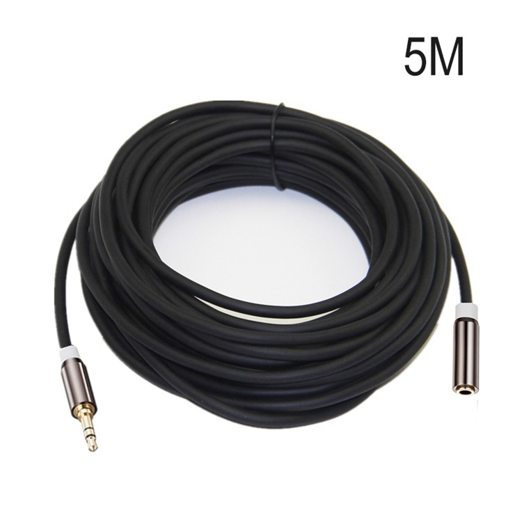 5M 3.5mm Male to Female Extension Stereo Audio Extension Cable-1