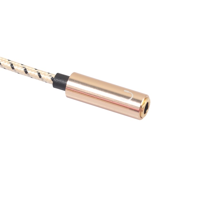 REXLIS Single 3.5mm Male Port to Dual Ports 3.5mm Female Headphone Connector Audio Adapter - Gold-3