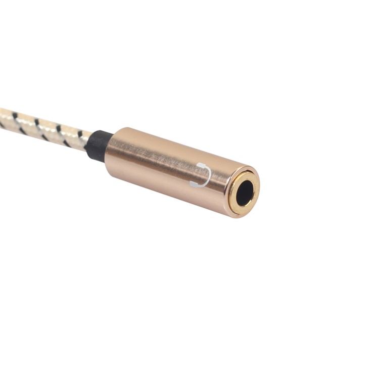 REXLIS Single 3.5mm Male Port to Dual Ports 3.5mm Female Headphone Connector Audio Adapter - Gold-6