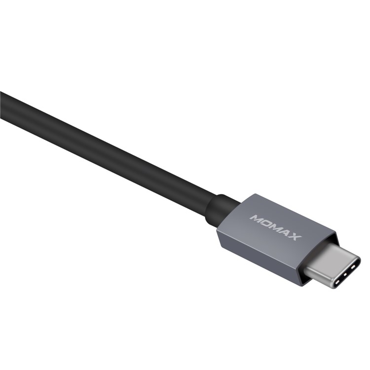 MOMAX One Link 7-in-1 Type-C Hub with 3 USB 3.1 Ports + Type-C PD Charging Port + 4K HDMI Port + TF/SD Card Reader - Grey-8