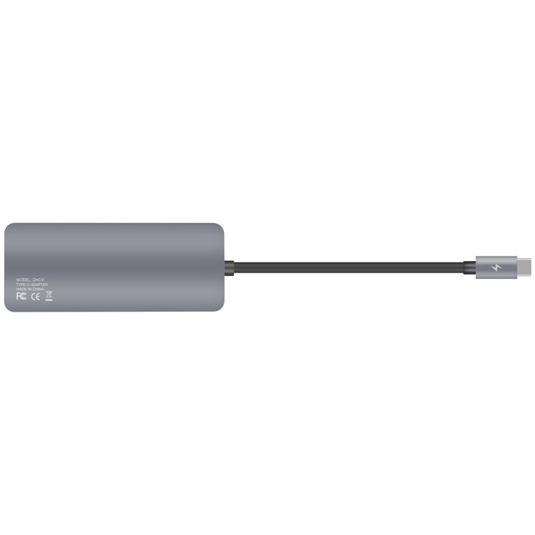 MOMAX One Link 5-in-1 Type-C Hub with 4 USB 3.1 Ports + 60W Type-C PD Charging Port - Grey-3