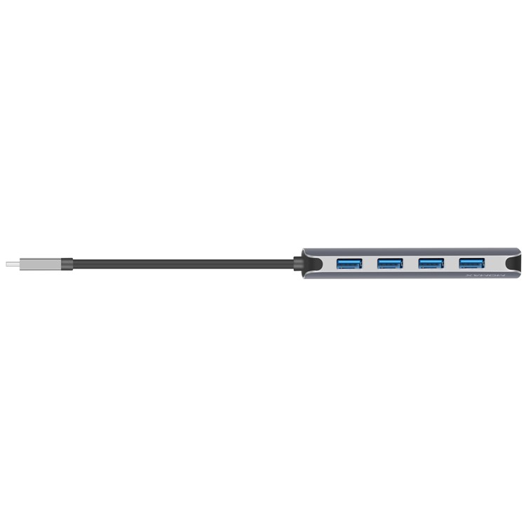 MOMAX One Link 5-in-1 Type-C Hub with 4 USB 3.1 Ports + 60W Type-C PD Charging Port - Grey-4