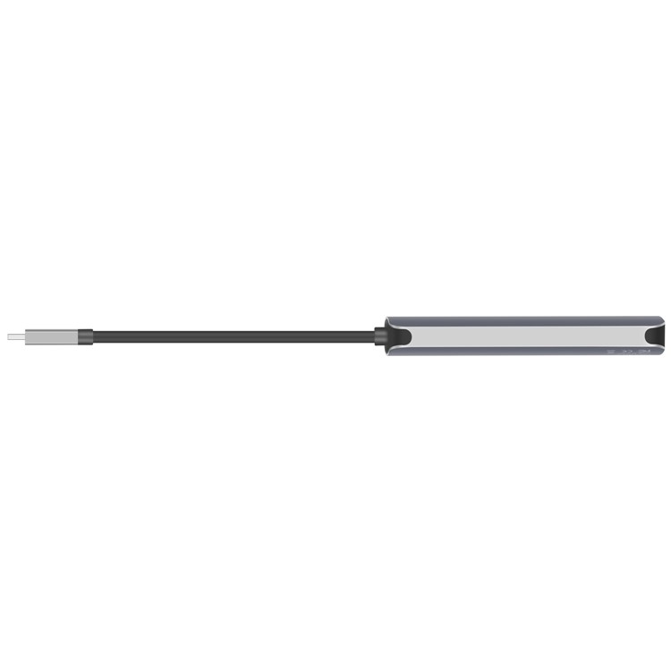 MOMAX One Link 5-in-1 Type-C Hub with 4 USB 3.1 Ports + 60W Type-C PD Charging Port - Grey-5