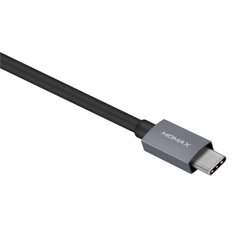MOMAX One Link 5-in-1 Type-C Hub with 4 USB 3.1 Ports + 60W Type-C PD Charging Port - Grey-8