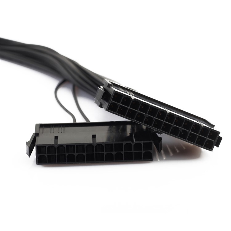 24 Pin Dual PSU Power Supply Extension Cable for Computer Adapter Cable Connector for Mining 24Pin 20+4pin-3