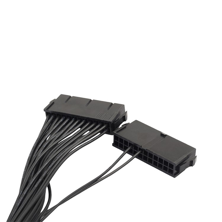 24 Pin Dual PSU Power Supply Extension Cable for Computer Adapter Cable Connector for Mining 24Pin 20+4pin-4