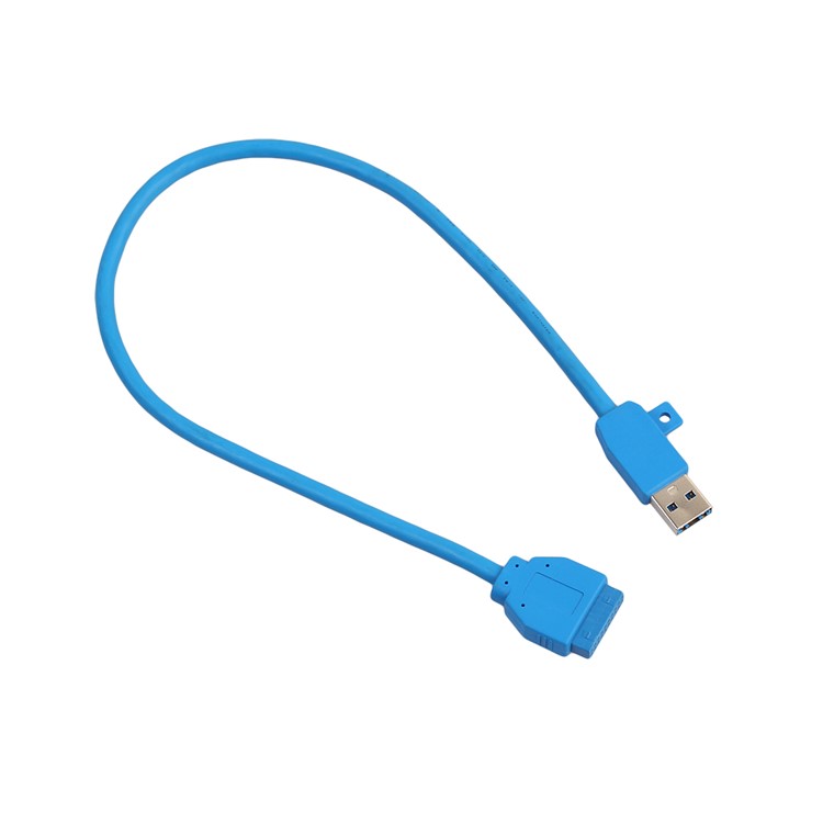 USB 3.0 Dual Port USB 3.0 Female Screw Mount Panel Type to Motherboard 20Pin Cable-1