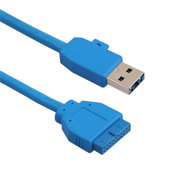 USB 3.0 Dual Port USB 3.0 Female Screw Mount Panel Type to Motherboard 20Pin Cable-2
