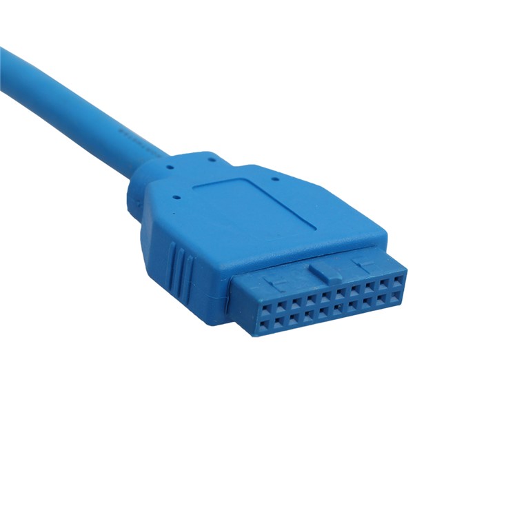 USB 3.0 Dual Port USB 3.0 Female Screw Mount Panel Type to Motherboard 20Pin Cable-7