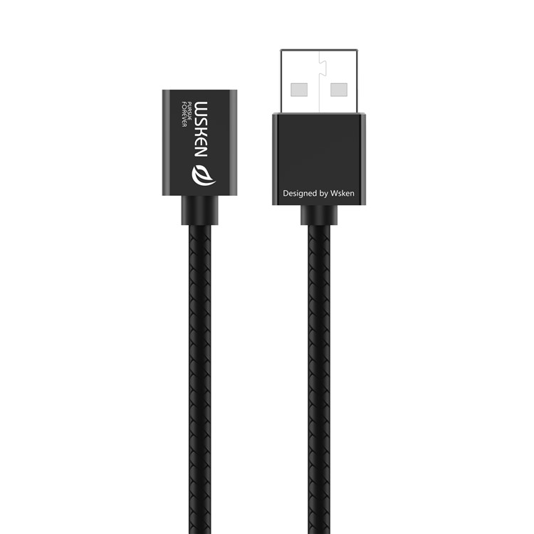 WSKEN X1 Magnetic Micro USB Data Sync Charging Cord for Samsung HTC Huawei - Black-2