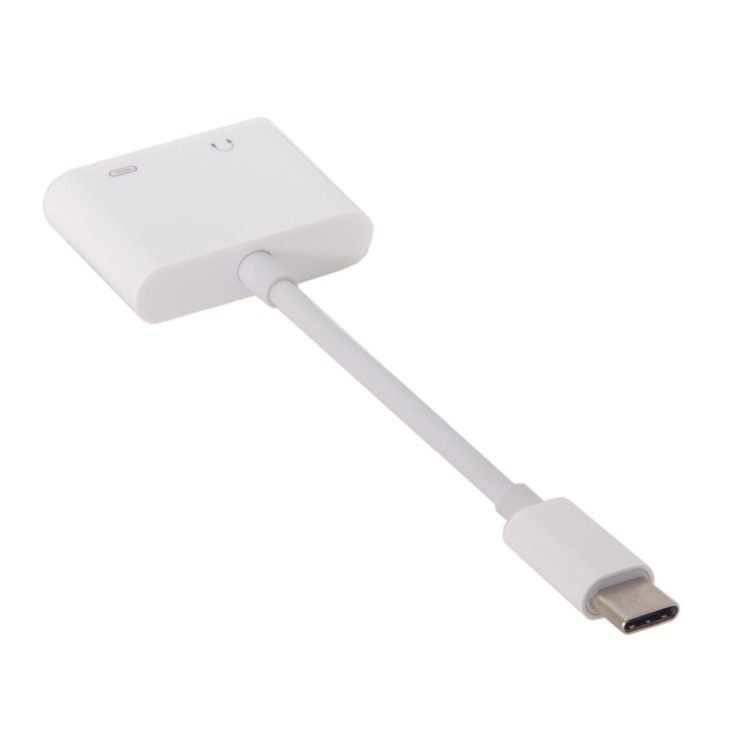 CY UC-092 USB-C to 3.5mm Earphone AUX Audio & Type-C Female Combo Adapter for Cell Phone Tablet-11