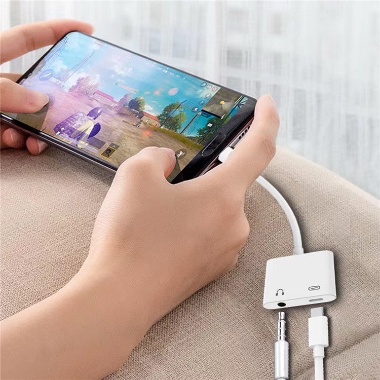 CY UC-092 USB-C to 3.5mm Earphone AUX Audio & Type-C Female Combo Adapter for Cell Phone Tablet-12