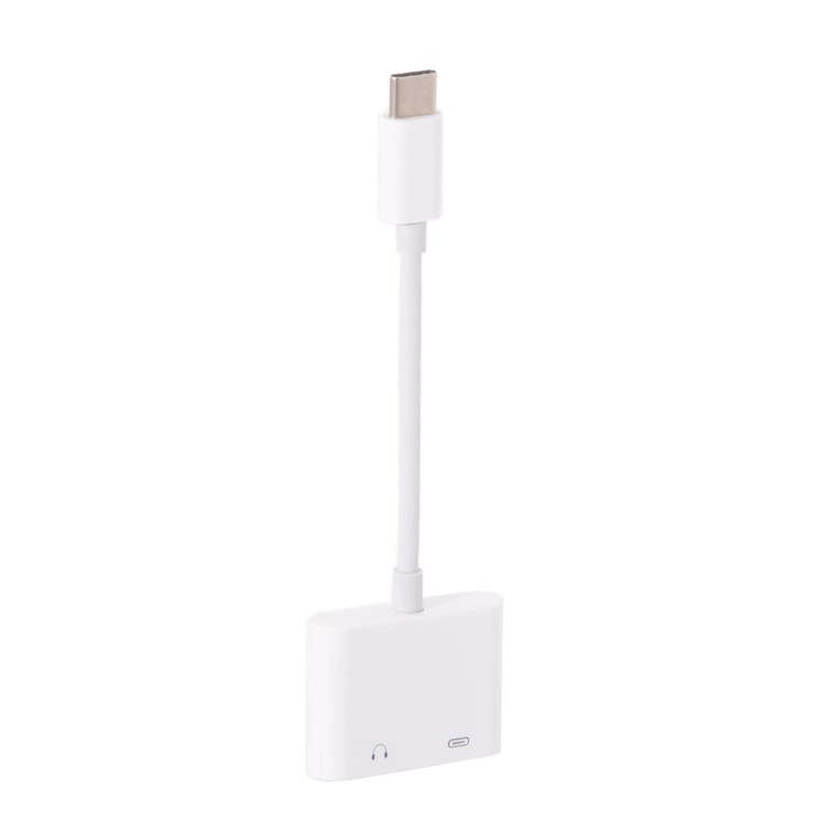 CY UC-092 USB-C to 3.5mm Earphone AUX Audio & Type-C Female Combo Adapter for Cell Phone Tablet-2