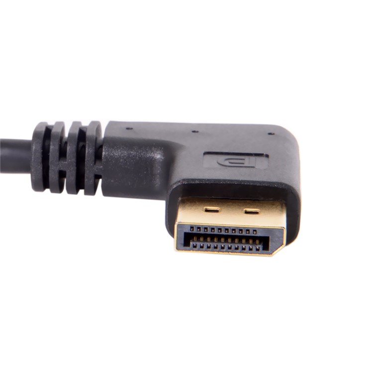 DP DisplayPort 90 Degree Male to Mini DP DisplayPort Female Adapter for Displays HDTV Monitor-7