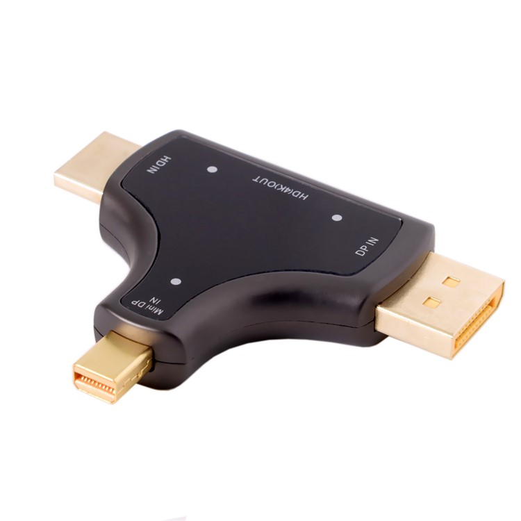 CY DP-011 HDMI & Displayport & Mini DP 3-in-1 to HDMI Female Adapter-5