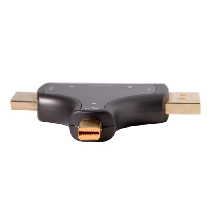 CY DP-011 HDMI & Displayport & Mini DP 3-in-1 to HDMI Female Adapter-9