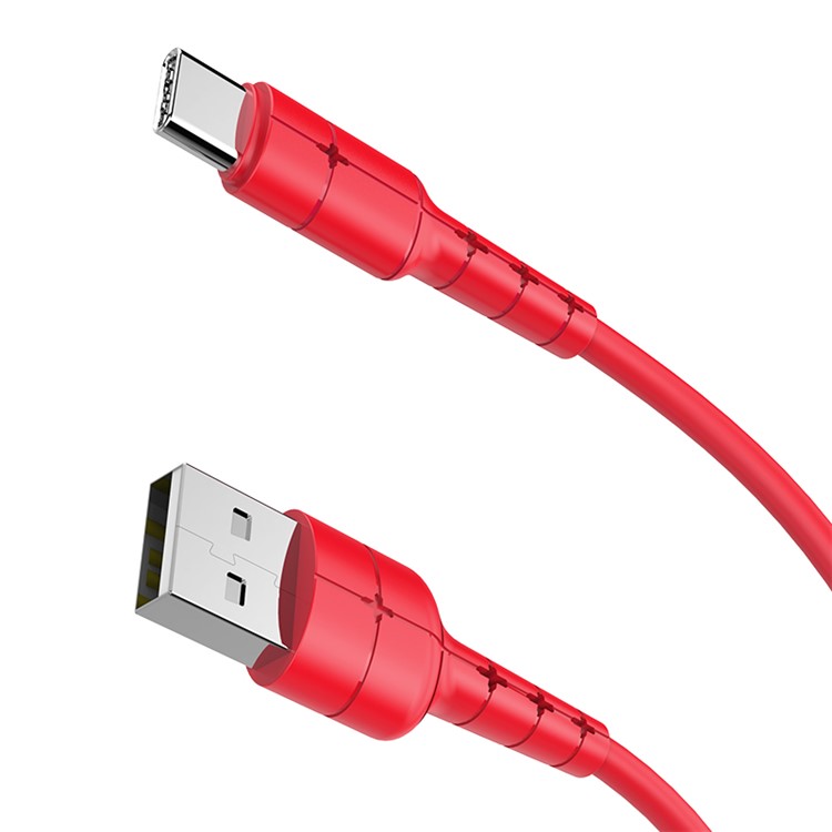 HOCO X30 Star Type-C Speed Charge Data Sync Cable for Xiaomi Huawei, etc. - Red-4