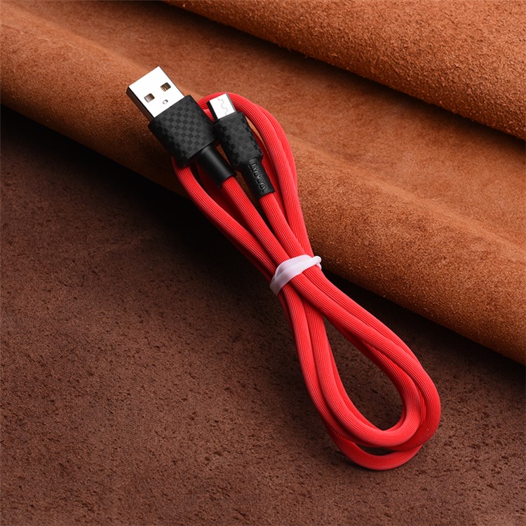 HOCO X29 Superior Micro USB Charging Data Sync Cable for Samsung LG Huawei, etc. - Red-2