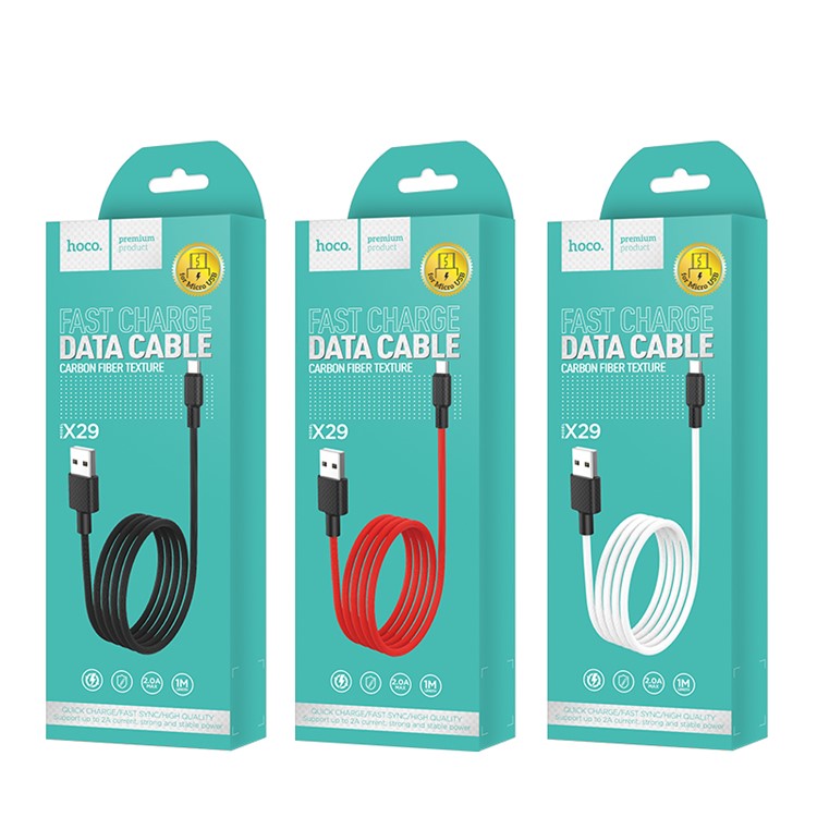 HOCO X29 Superior Micro USB Charging Data Sync Cable for Samsung LG Huawei, etc. - Red-6