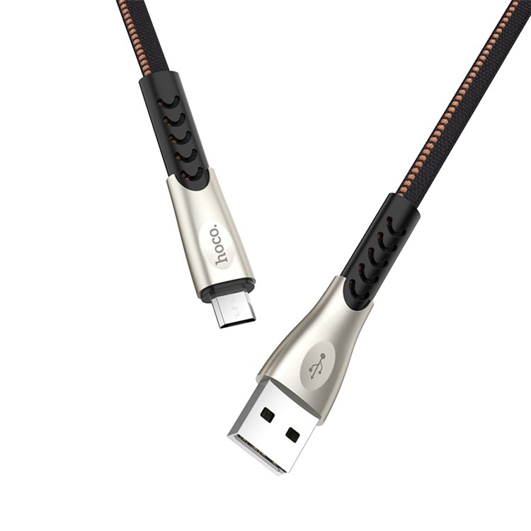 HOCO U48 Superior Micro USB Speed Charge Data Sync Cable for Xiaomi Huawei, etc. - Black-2