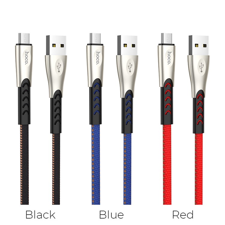 HOCO U48 Superior Micro USB Speed Charge Data Sync Cable for Xiaomi Huawei, etc. - Black-4