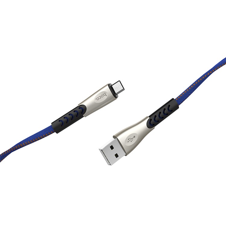 HOCO U48 Superior Micro USB Speed Charge Data Sync Cable for Xiaomi Huawei, etc. - Blue-2