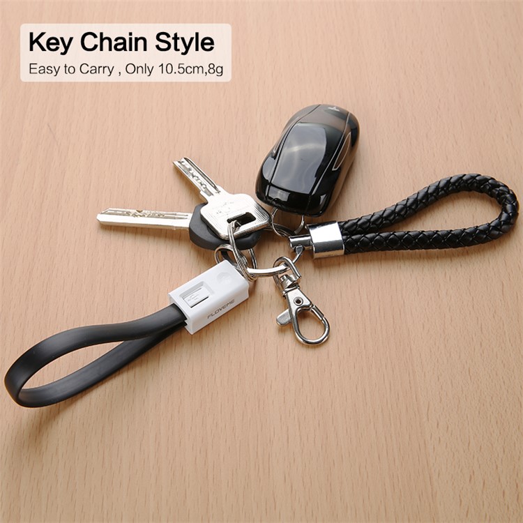 FLOVEME Portable Keychain Type-C Data & Charge Cable for Xiaomi Samsung, etc - Black-7