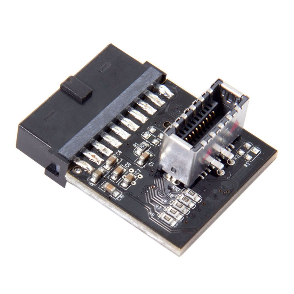 USB 3.1 Front Panel Socket to USB 3.0 20Pin Header Male Extension Adapter for Motherboard-3