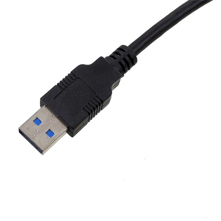 USB 3.0 to SATA 3.0 22Pin Adapter USB3.0 SATA Converter with USB 2.0 Power Cable for 2.5'' HDD SSD-3