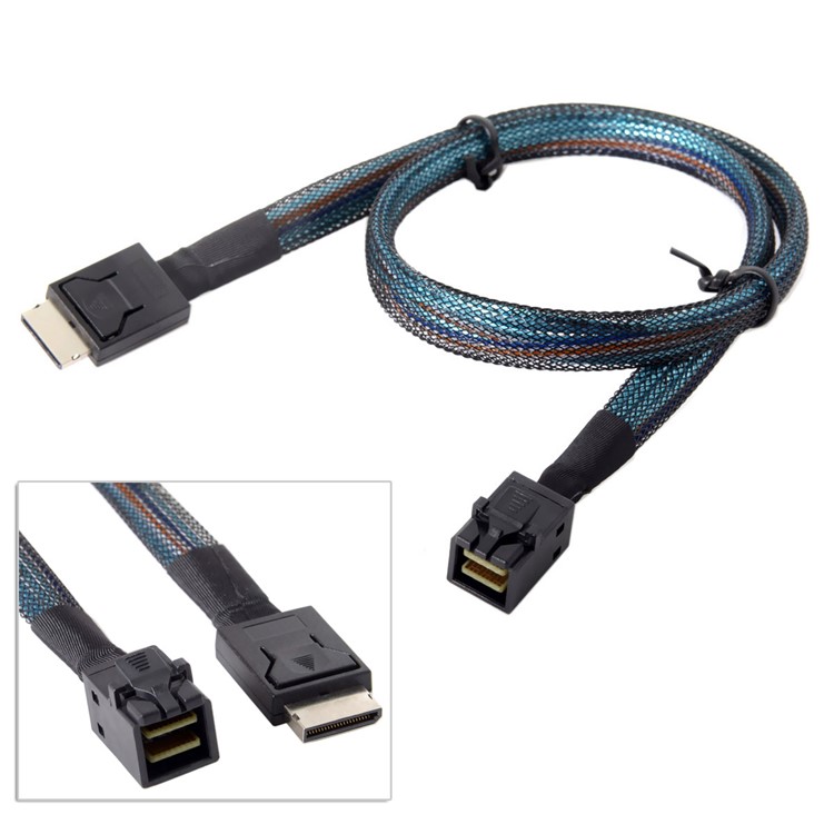 OCuLink PCIe SFF-8611 4i to OCuLink SFF-8643 SSD Data Active Cable-1