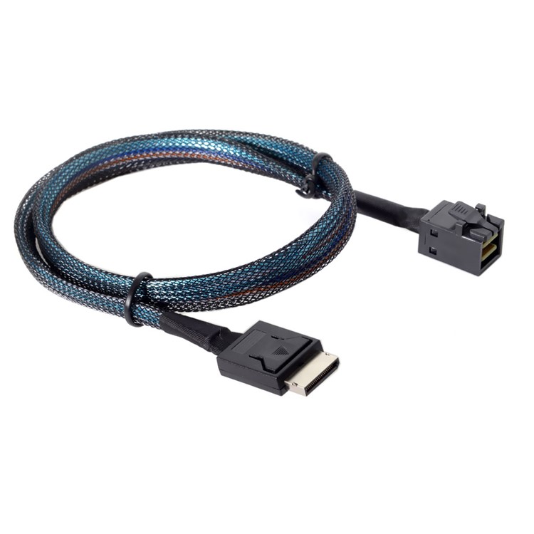 OCuLink PCIe SFF-8611 4i to OCuLink SFF-8643 SSD Data Active Cable-11