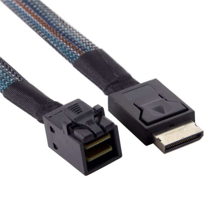 OCuLink PCIe SFF-8611 4i to OCuLink SFF-8643 SSD Data Active Cable-9