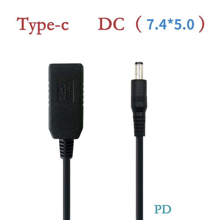 CY UC-103 0.3m USB 3.1 USB-C to DC 20V 7.4 5.0mm Dell HP Power Plug PD Emulator Trigger Charge Cable-15