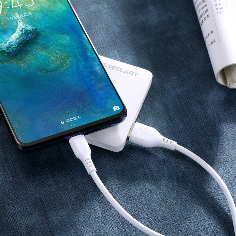TECLAST TL-P10C 1m TPE Type-C Charge Cable for Samsung Huawei Xiaomi Etc. - White-6
