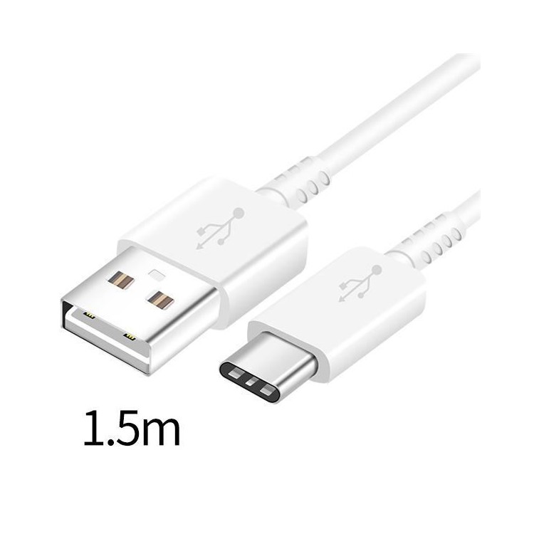

OEM 1.5M Type-C USB Data Sync Charging Cable for Samsung Xiaomi - White, Galaxy A3 (2017)