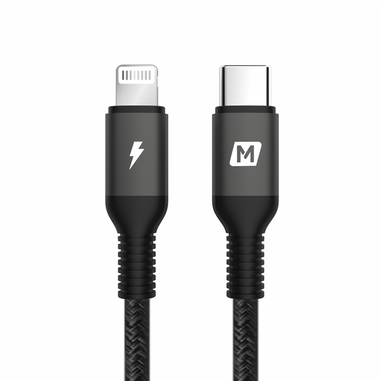 MOMAX Type-C to Lightning 8Pin PD Fast Charging Data Sync Cable MFI Certified 1.2m - Black-2