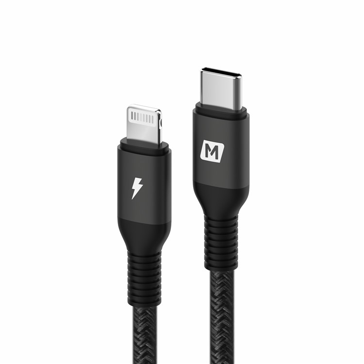 MOMAX Type-C to Lightning 8Pin PD Fast Charging Data Sync Cable MFI Certified 1.2m - Black-4