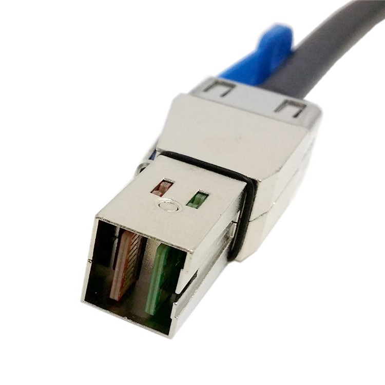 CY External Mini SAS HD SFF-8644 to Mini SAS HD SFF-8644 Data Server Raid Cable 50cm 12Gbps-6