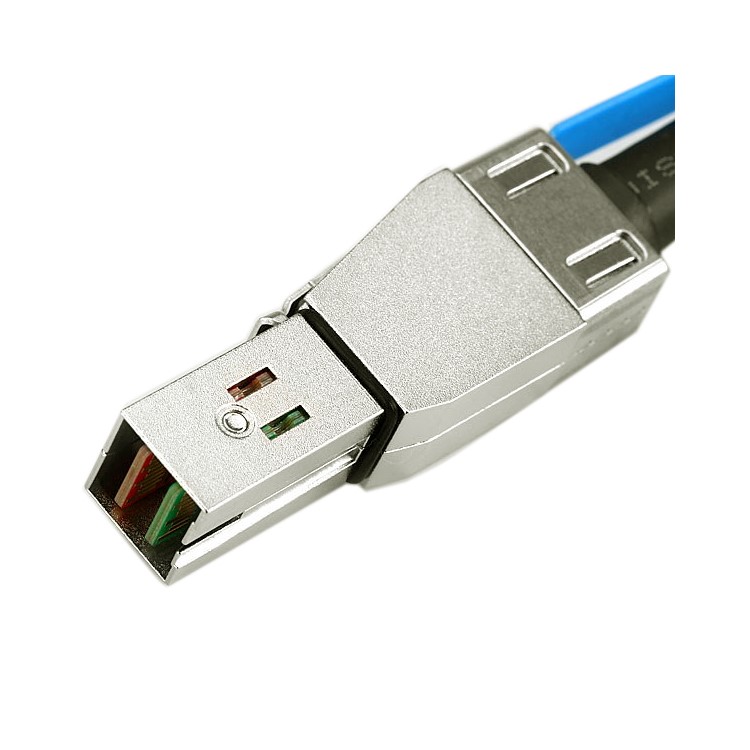 CY External Mini SAS HD SFF-8644 to Mini SAS HD SFF-8644 Data Server Raid Cable 50cm 12Gbps-8