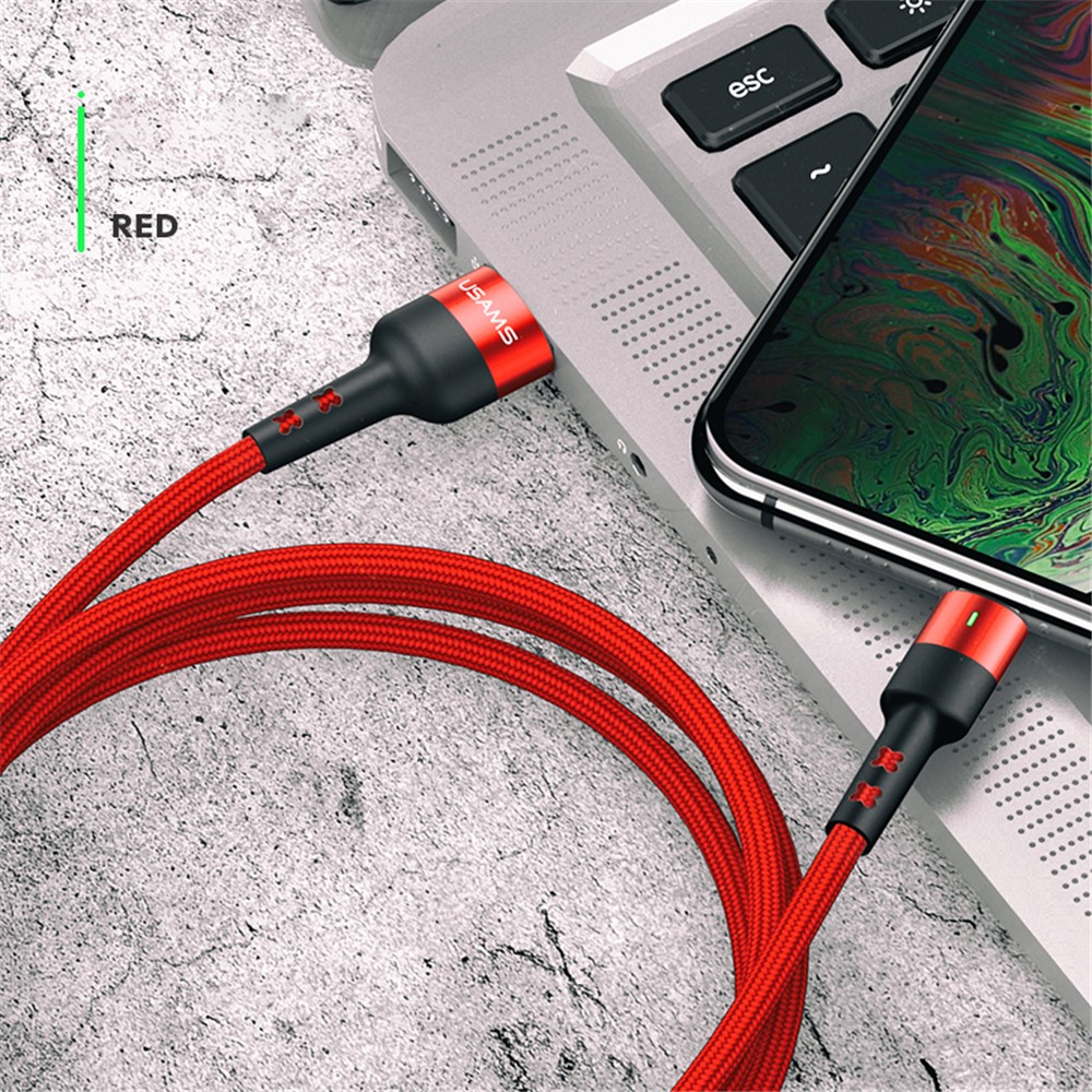 30Pcs/Set USAMS US-SJ312 U26 Micro USB Charging Data Sync Cable 1m with Display Stand - Red-2