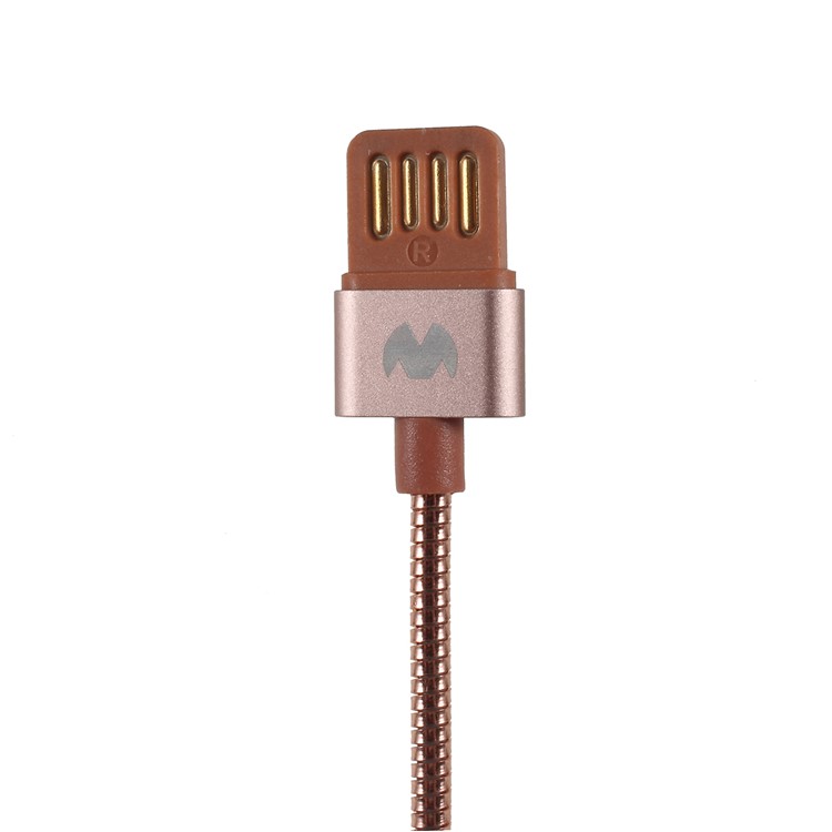 MERCURY GOOSPERY Zinc Alloy Woven Type-C USB Fast Charging Cable for Xiaomi Samsung - Rose Gold-3