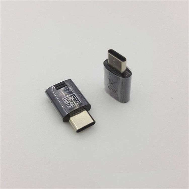 XQ-S001 Micro USB to Type-C Adapter Converter Support Charge Data Sync for Samsung Galaxy S10/S9 Plus etc. - Black-11