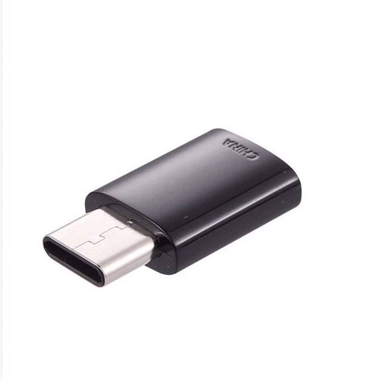 XQ-S001 Micro USB to Type-C Adapter Converter Support Charge Data Sync for Samsung Galaxy S10/S9 Plus etc. - Black-3